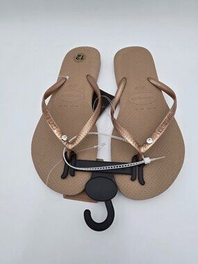 Havaianas Slim Crystal Flip Flop / Slip-on  Size 12